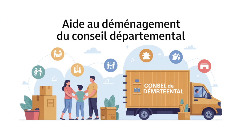 Aide au déménagement conseil général famille soutien cartons camion