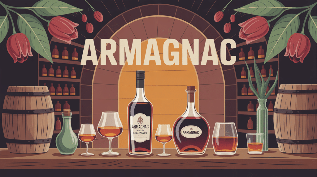 armagnac illustration cave gasconne stylisée