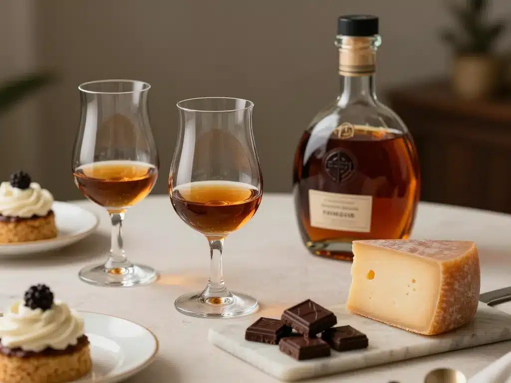 armagnac dégustation verres fromages chocolat