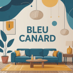 bleu canard avec quelle couleur décoration stylée ambiance chaleureuse