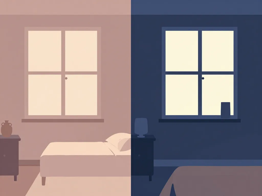 couleur tendance 2024 chambre à coucher adaptative lumière