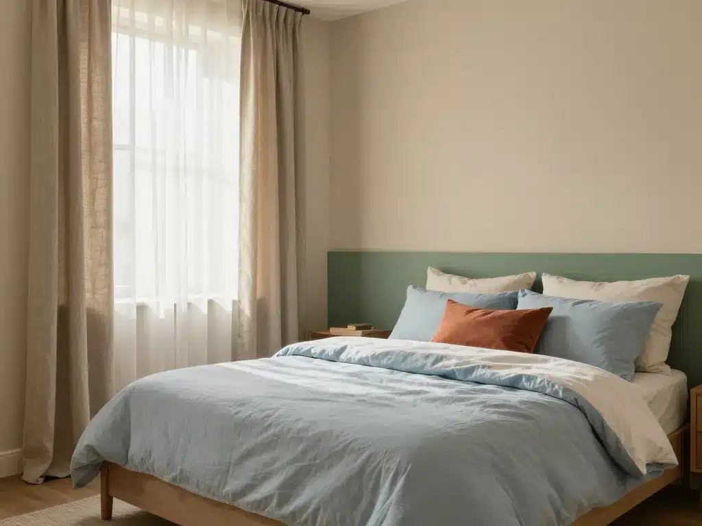 palette couleur tendance 2024 chambre à coucher cosy