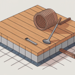 illustration différence entre dalle et chape vue en coupe