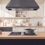 illustration evier sous plan de travail cuisine épurée