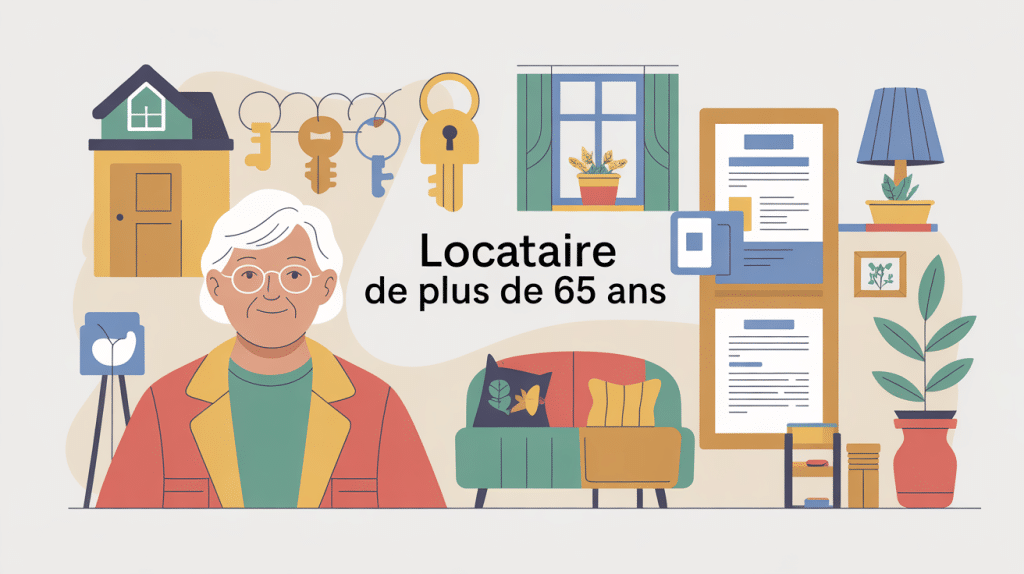 Locataire de plus de 65 ans illustration sécurisée