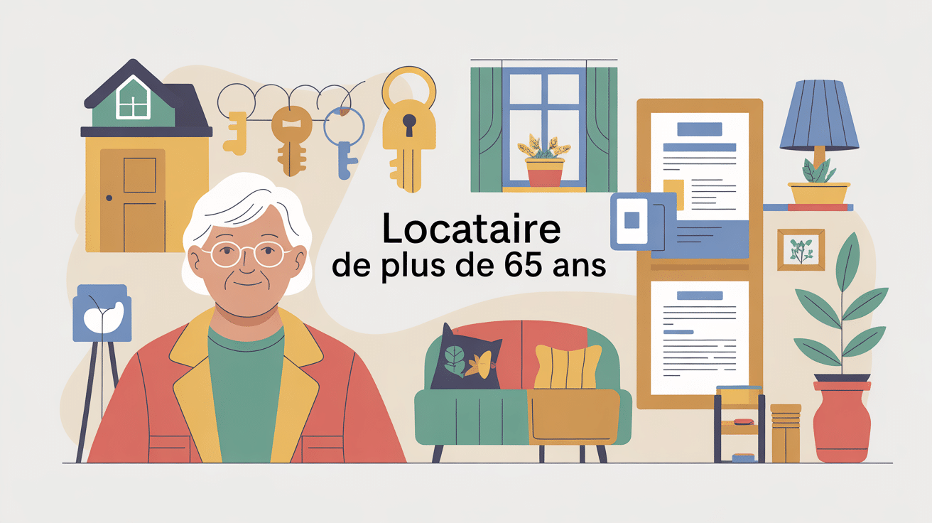 Locataire de plus de 65 ans illustration sécurisée