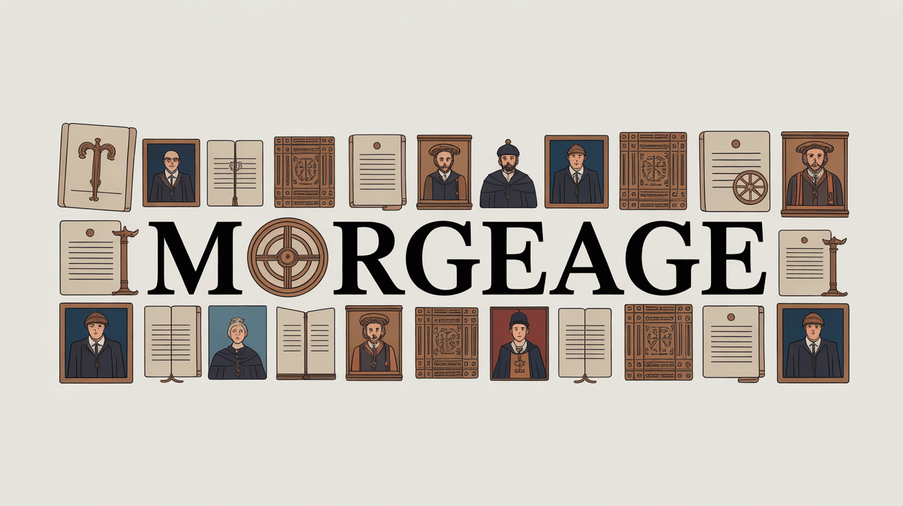 illustration morgeage archives notariales droit français anglo-saxon