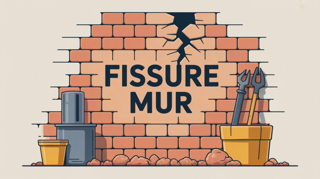 mur fissuré comment réparer illustration sécurité