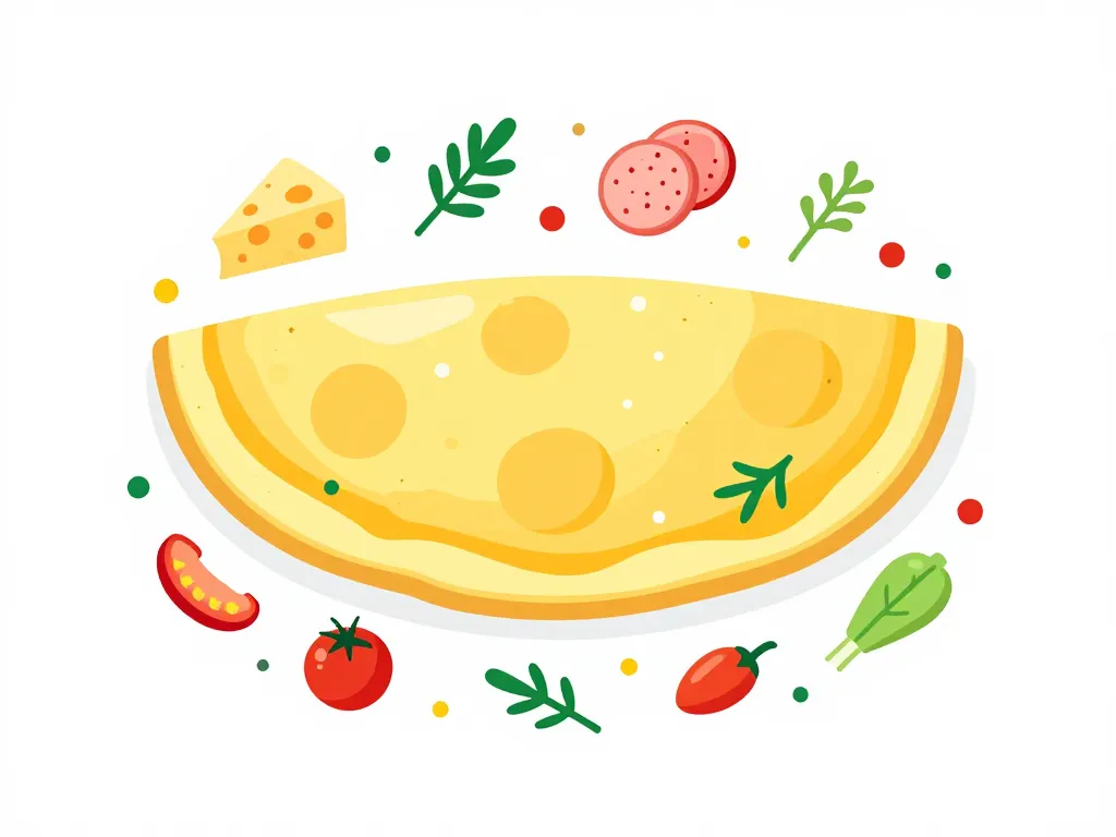 omelette pomme de terre personnalisée avec garnitures