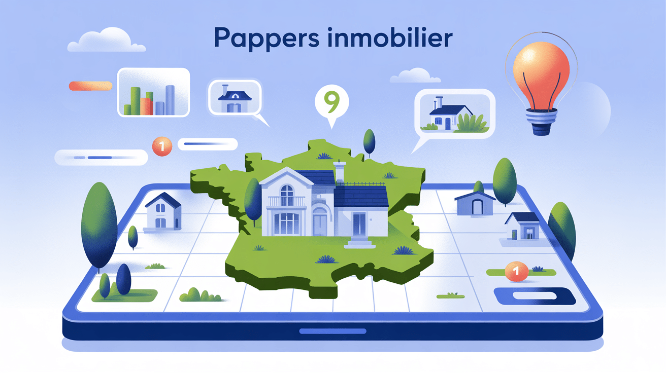 illustration plateforme pappers immobilier carte France