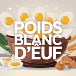 poids un blanc d oeuf sur balance cuisine avec ingrédients