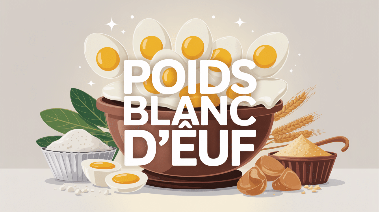 poids un blanc d oeuf sur balance cuisine avec ingrédients
