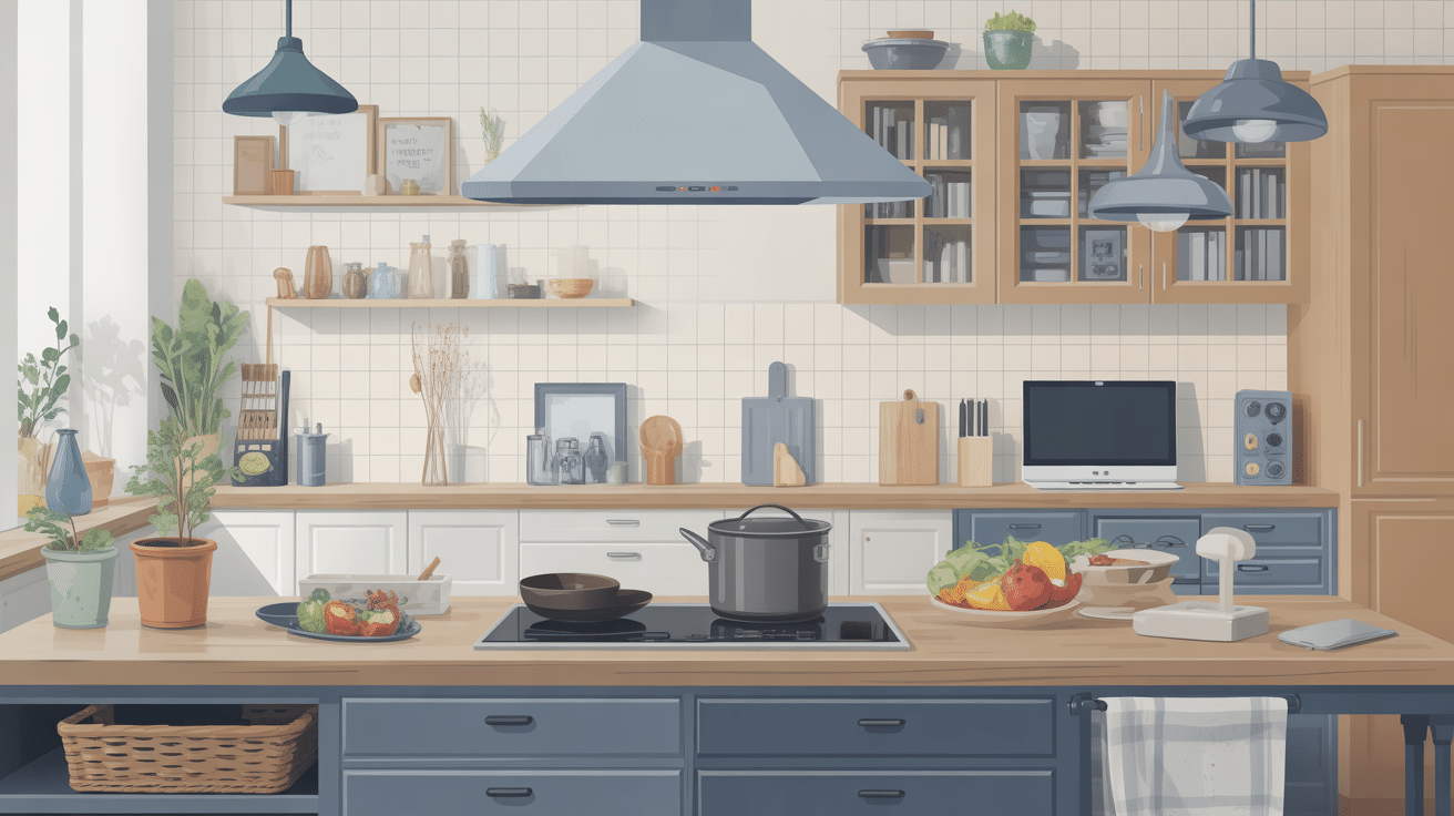 prise plan de travail legrand intégrée dans cuisine et bureau