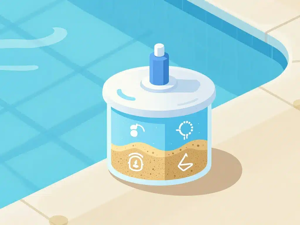 Visuel quand changer sable filtre piscine avec manomètre et sable