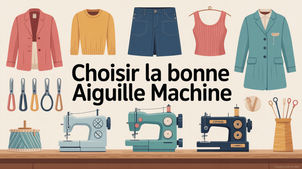 quelle aiguille pour quel tissu illustration centrale choix machine à coudre