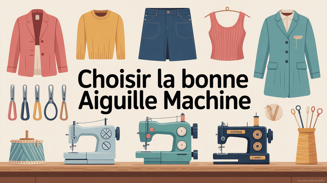 quelle aiguille pour quel tissu illustration centrale choix machine à coudre