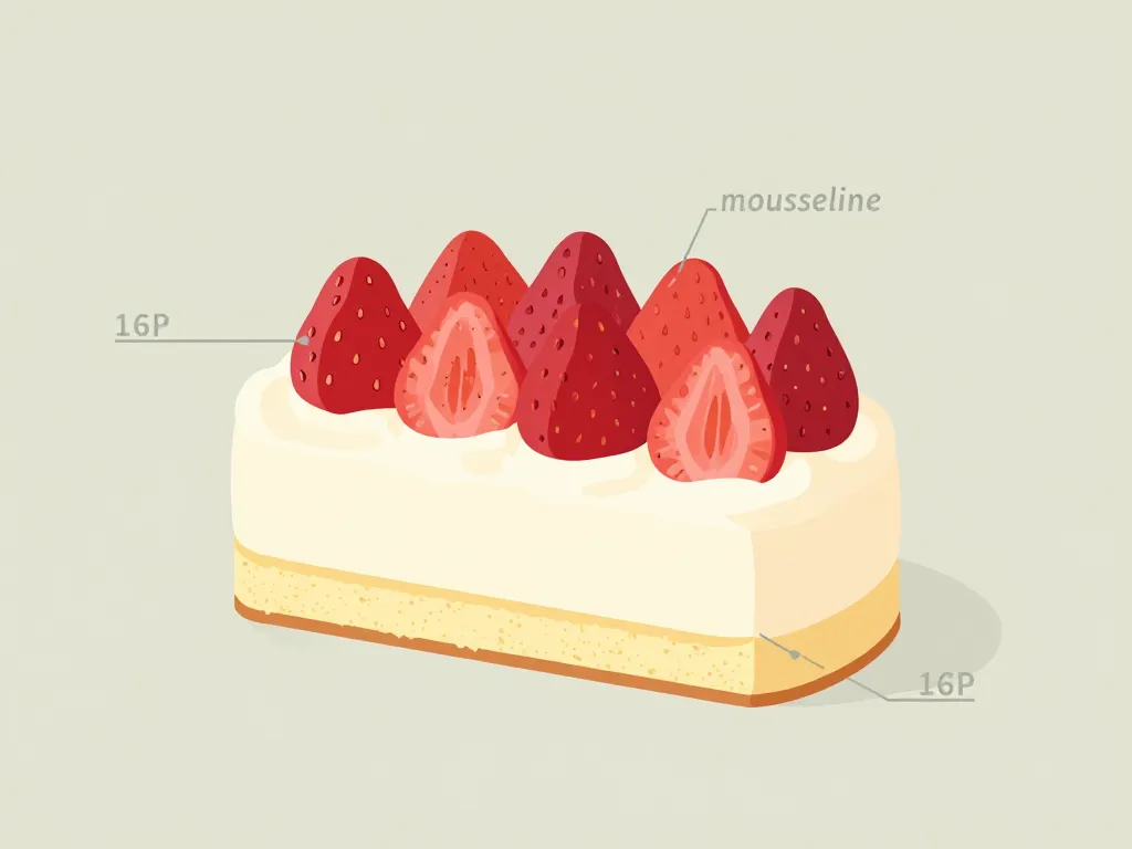 Diagramme étape recette fraisier classique