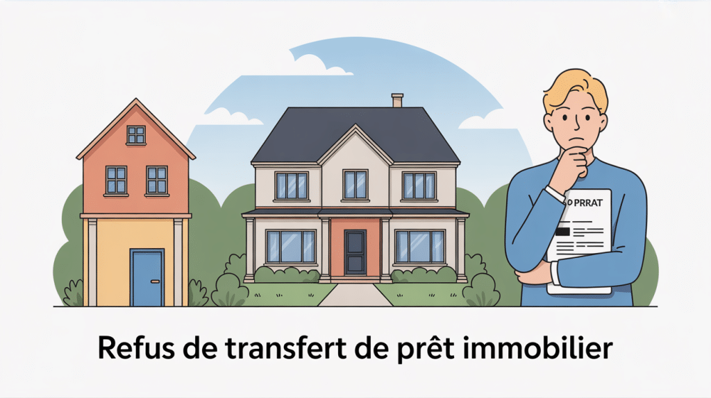 image refus transfert de prêt immobilier maison contrat
