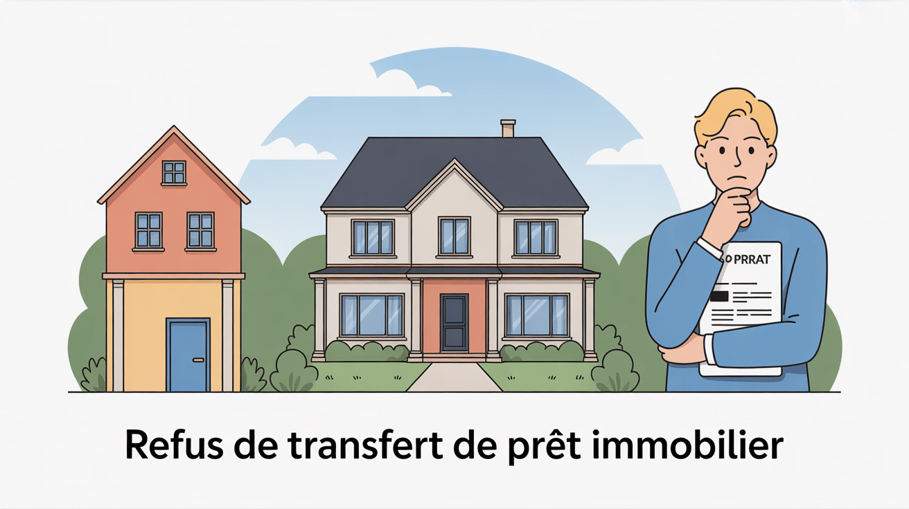 image refus transfert de prêt immobilier maison contrat