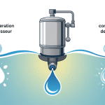 Illustration technique sur la régénération adoucisseur combien de litre