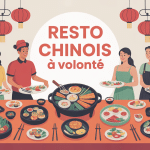 resto chinois a volonté buffet festif avec plats asiatiques variés