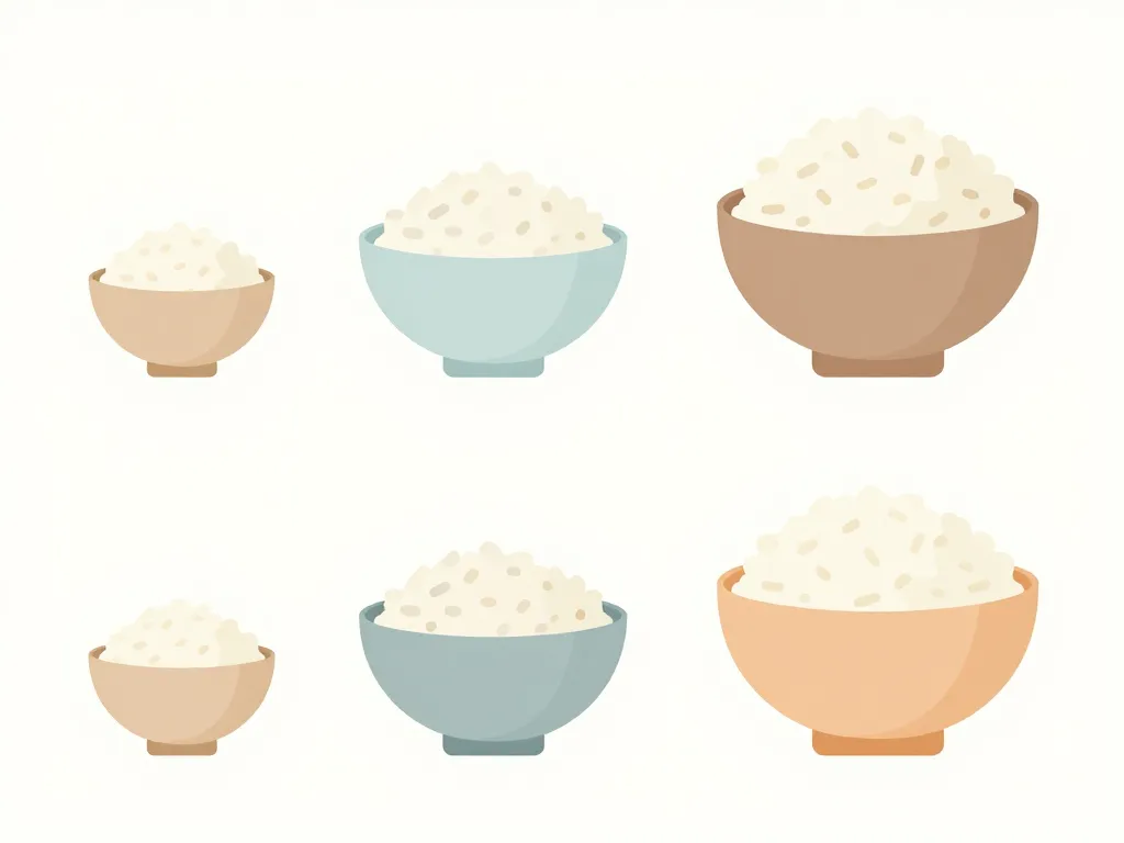 schéma visuel portions de riz par personne