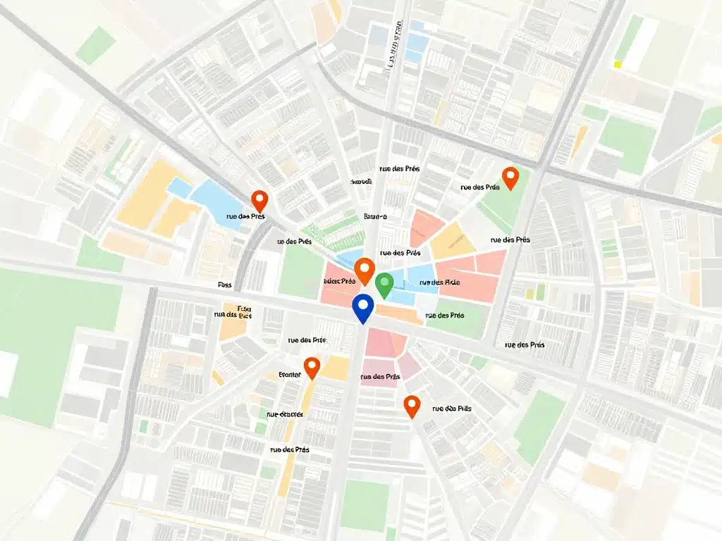 diagramme localisation rue des prés ville