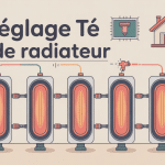 schéma réglage té de radiateur combien de tour