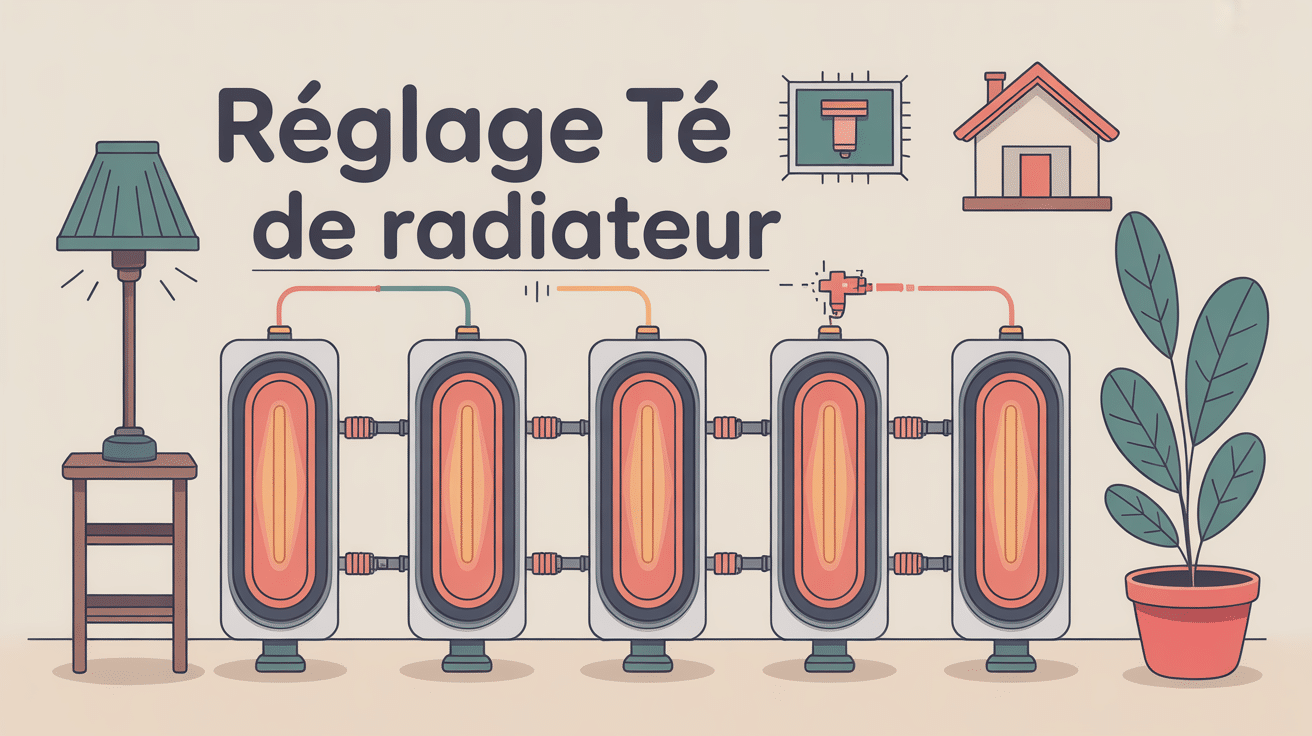 schéma réglage té de radiateur combien de tour