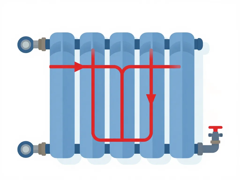diagramme té de réglage radiateur combien de tour fonctionnement