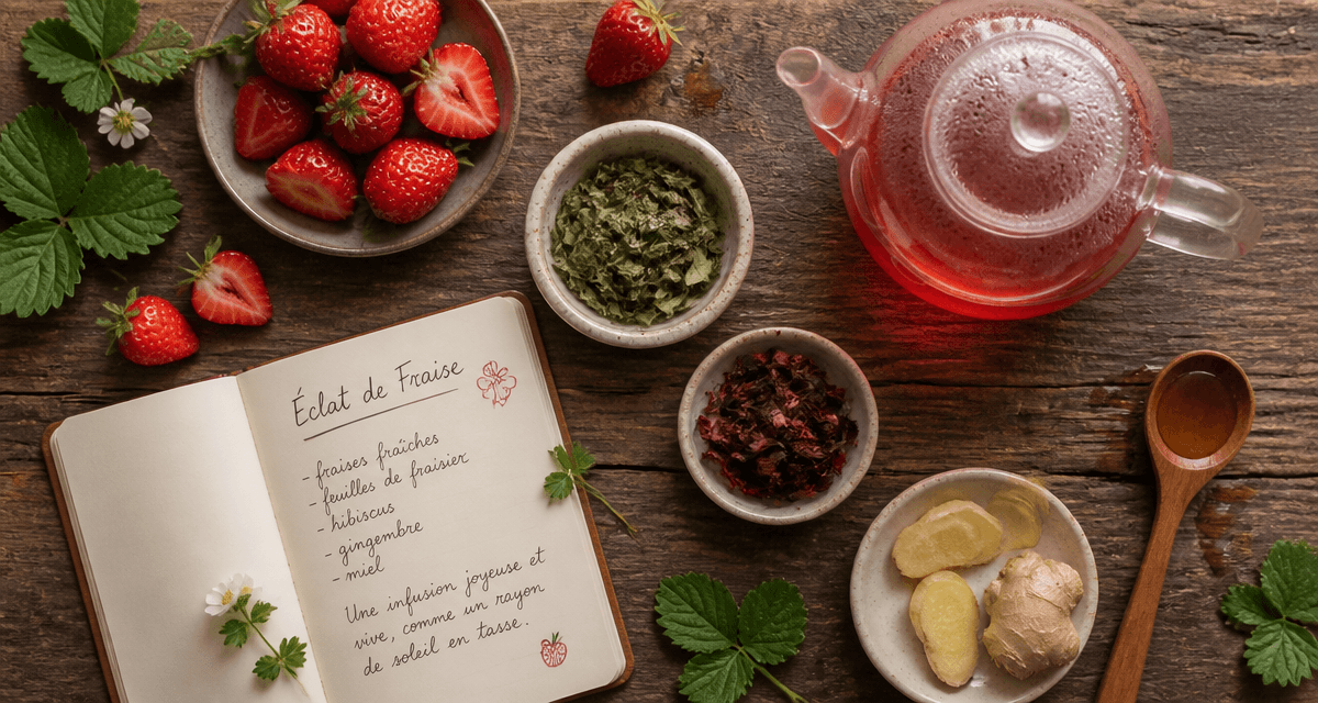 bienfait fraise the ou tisane ingrédients naturels