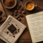 chocolat noir bienfaits et mefaits sur table rustique