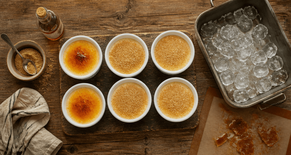 creme brulée sans chalumeau croûte caramélisée