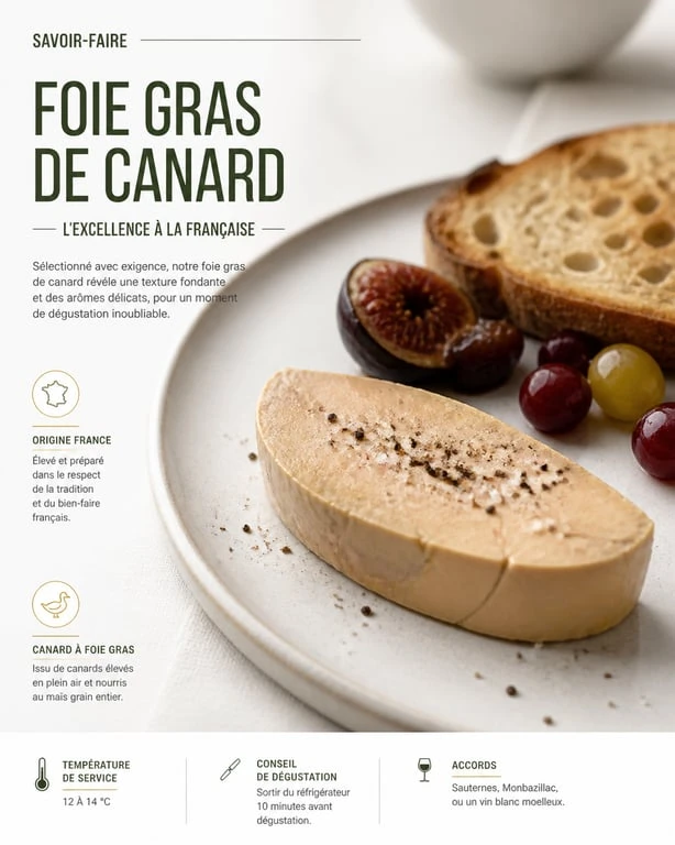 Assiette de foie gras avec confit de figues et pain de campagne pour un service réussi