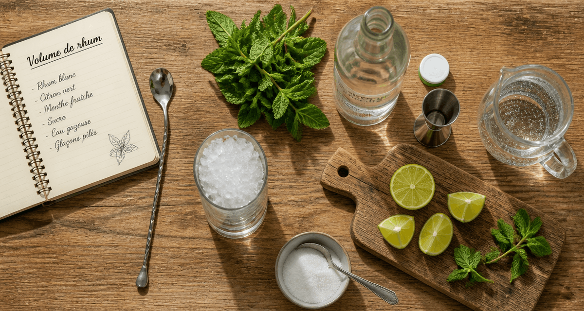 mojito alcool principal en volume ingrédients
