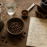 quel café pour cafetière italienne sur table bois