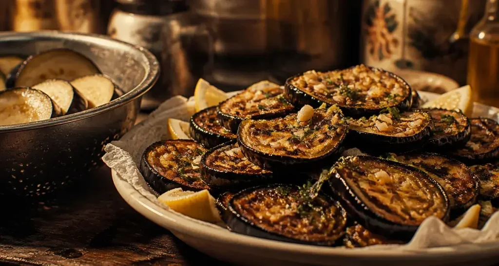 Aubergine frit croustillante, sans excès de gras