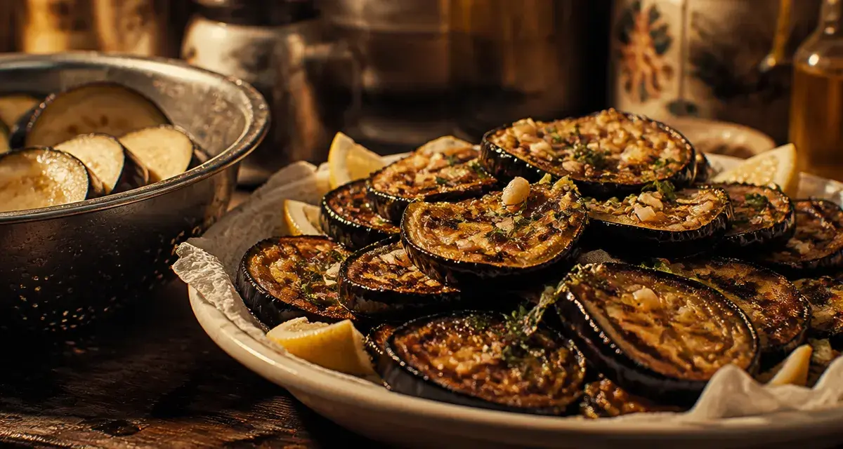 Aubergine frit croustillante, sans excès de gras