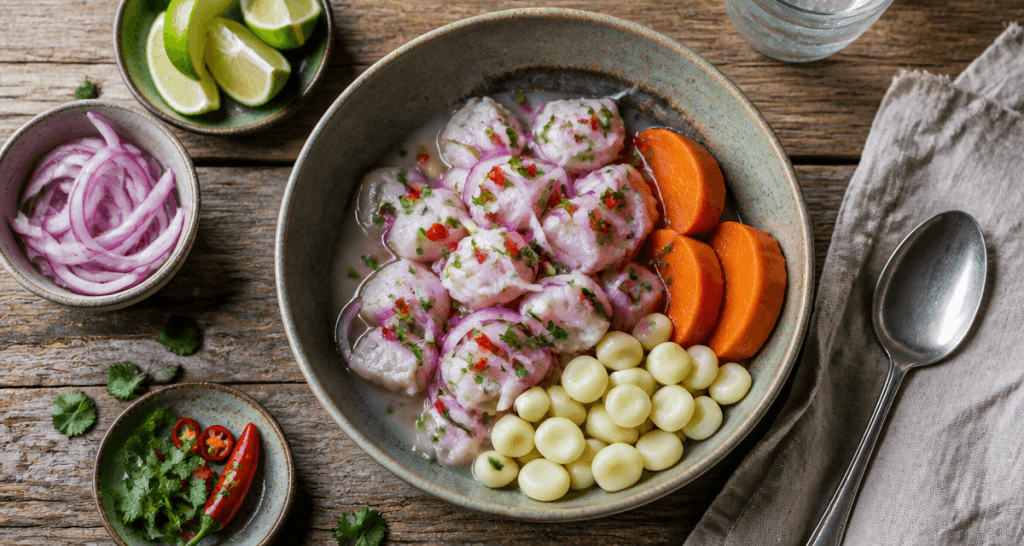 ceviche peruvien bol ingrédients