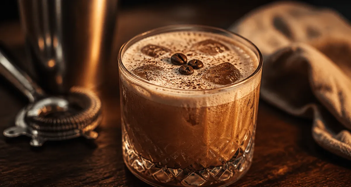 cocktail orgasme onctueux en gros plan