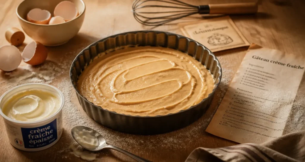 Dessert crème fraîche rapide : gâteau prêt en 15 minutes