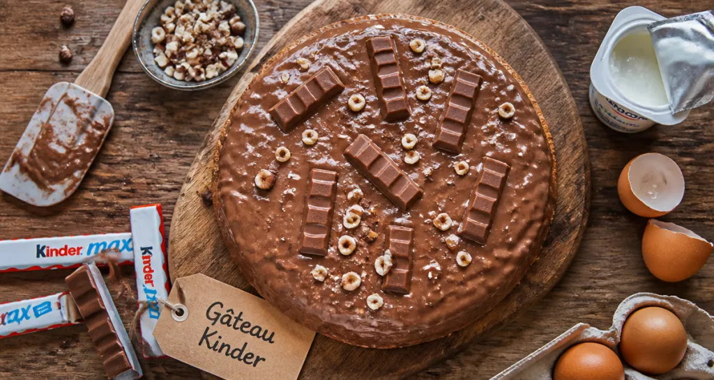 gateau kinder maison chocolat noisette