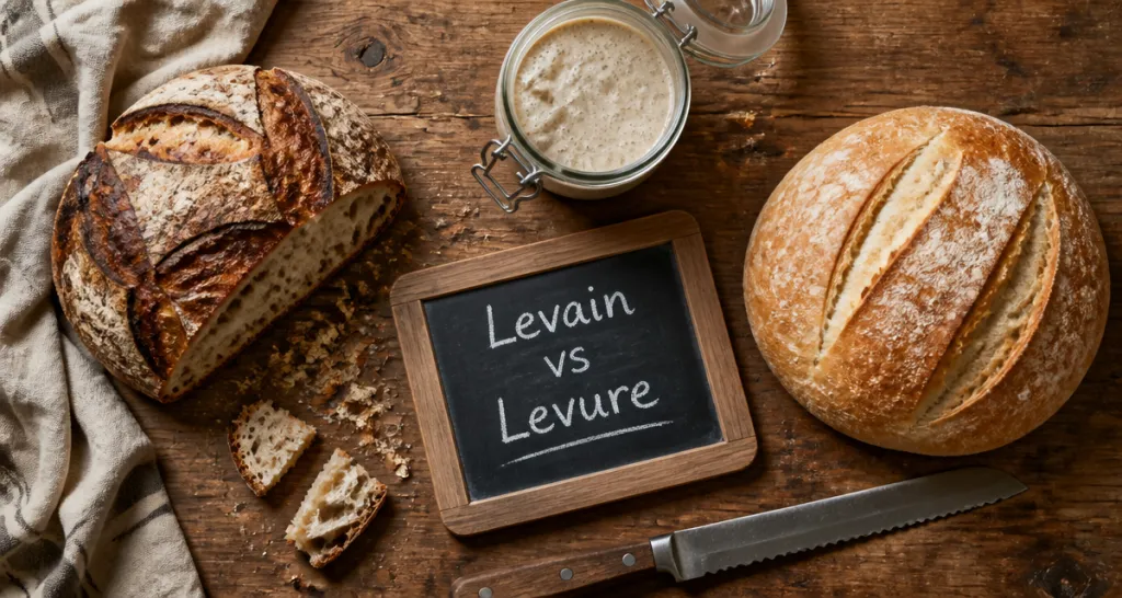 inconvenients du pain au levain sur table rustique
