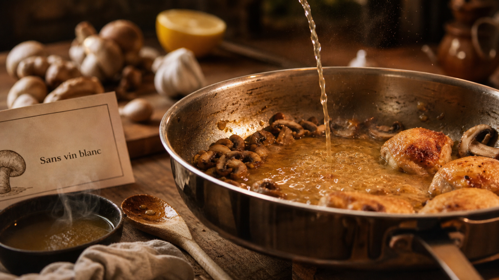 Par quoi remplacer le vin blanc pour sauces et risottos, déglacer et réussir