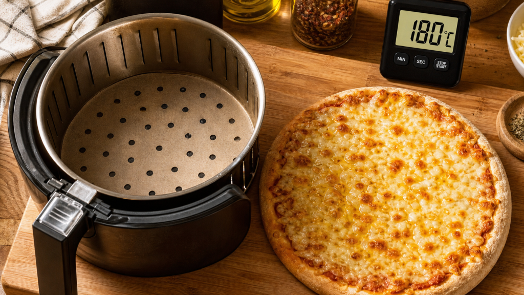 Pizza surgelée airfryer croustillante en 8 minutes