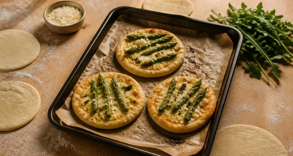 Pizzete maison croustillantes en 12 minutes, sur plaque noire