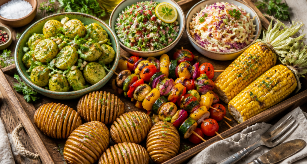 quel accompagnement avec un barbecue assortiment d'accompagnements