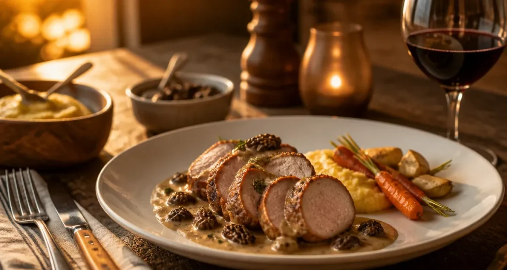 recette filet mignon de veau gastronomique sur assiette