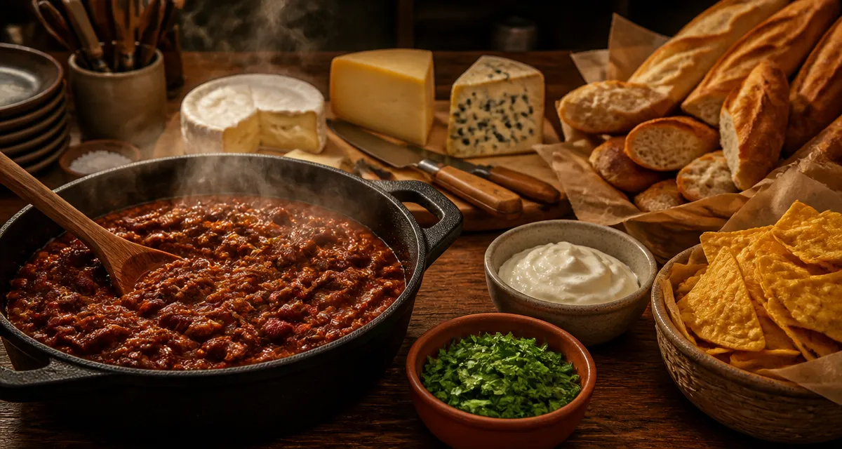 Repas pour 30 personnes : chili con carne en réception