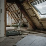 Amenager un comble perdu : 1,80 m sous plafond et 30° de pente, comble en cours d’aménagement